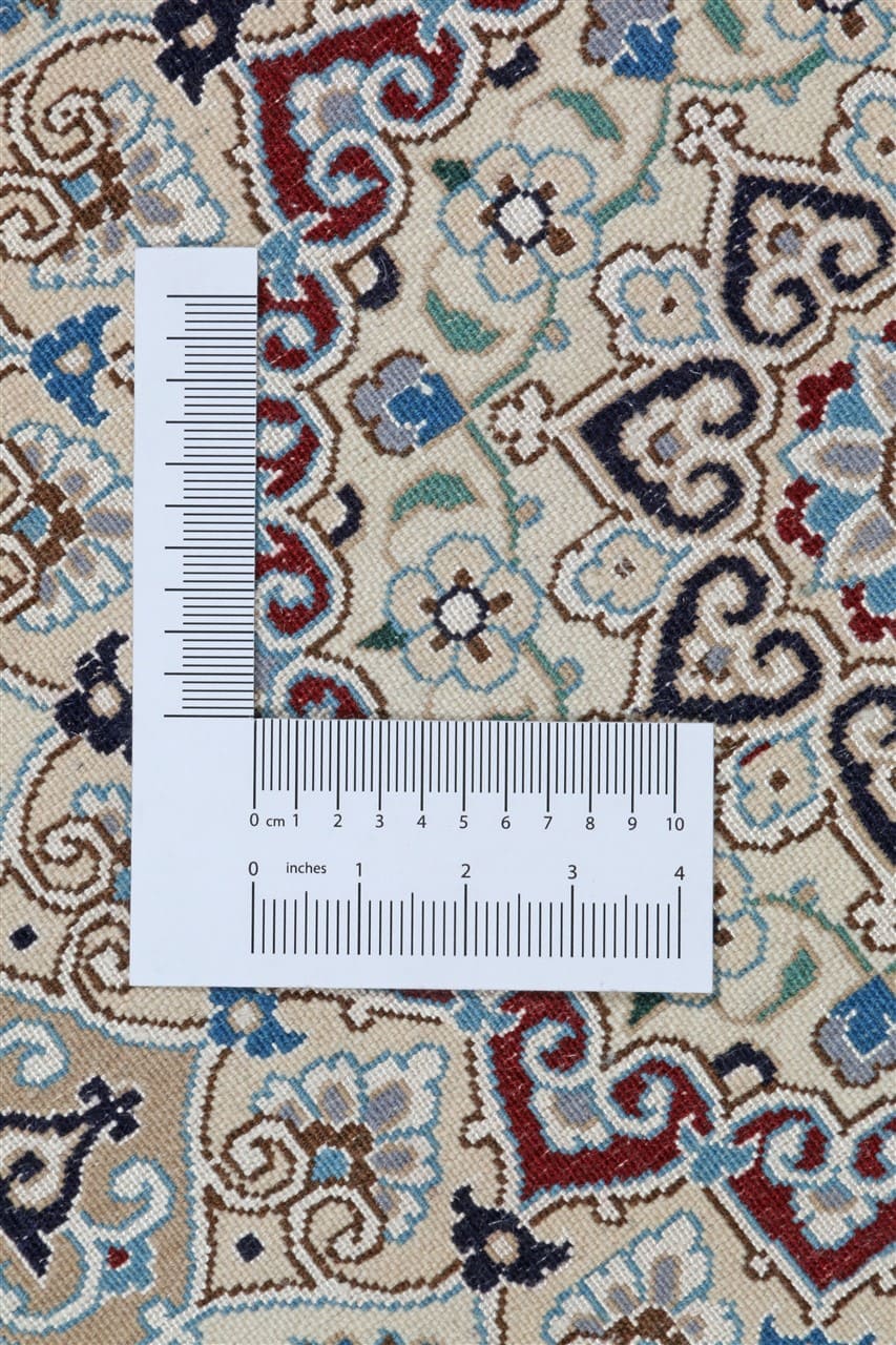Fine Persian Nain Round Rug 9La 202_202 cm