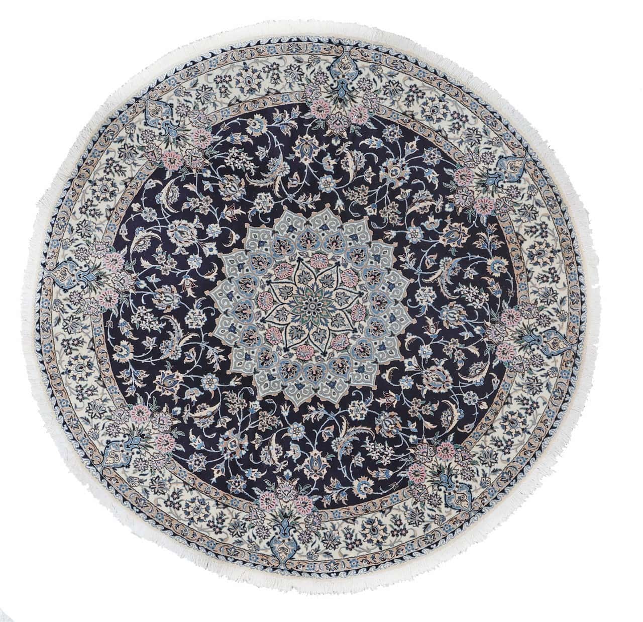 Tappeto Persiano rotondo NAIN 9L fine 200x200cm
