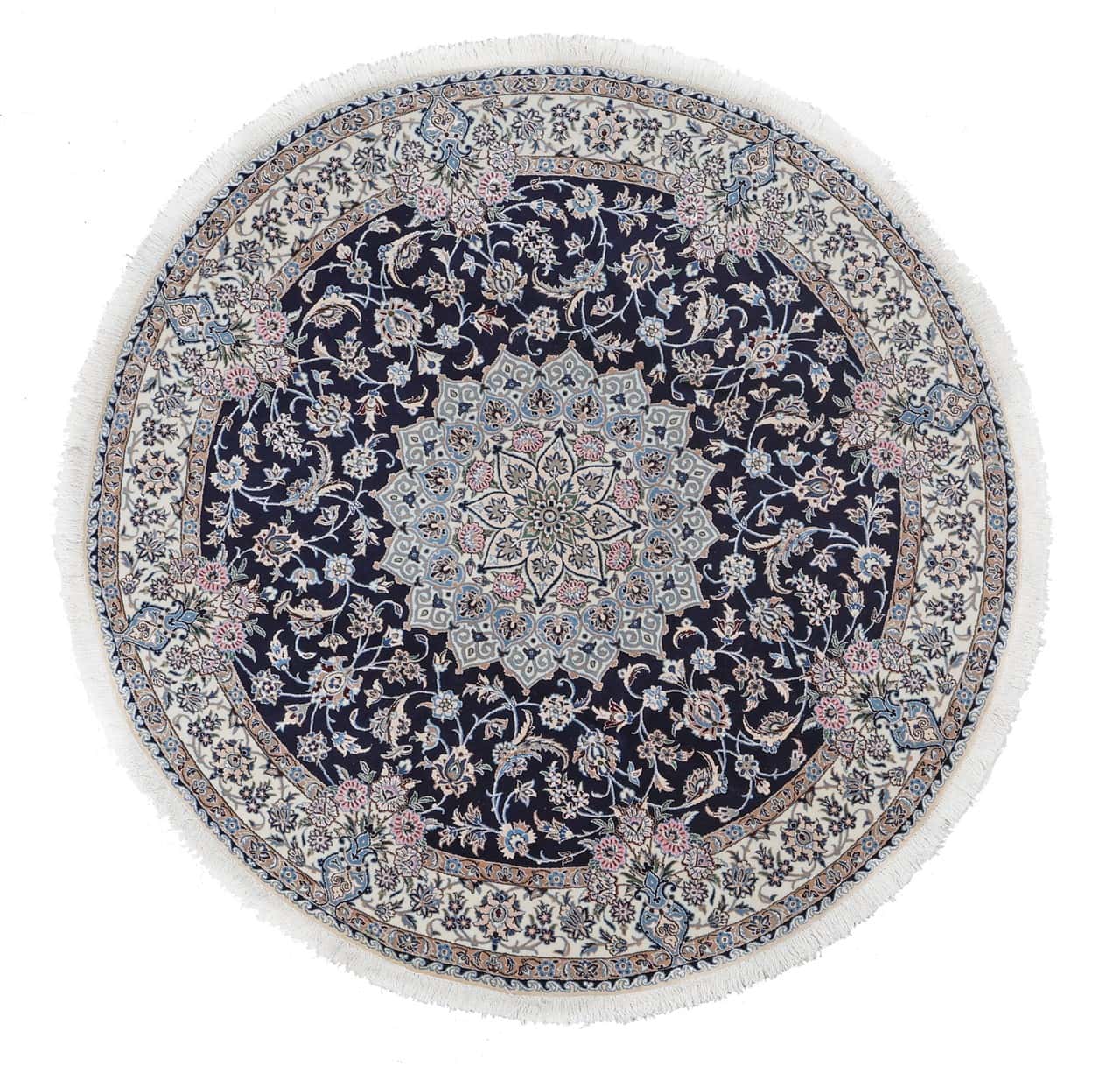 Fine Persian Nain Rug 9La 206_206 cm