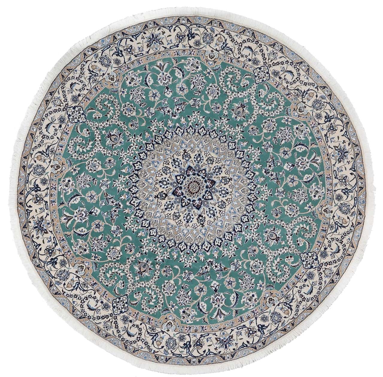 Fine Persian Nain Rug 9La 205_205 cm