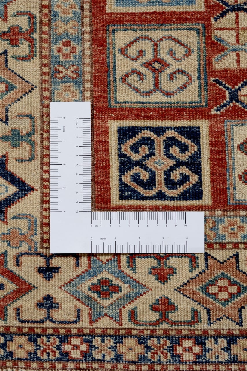 Handmade Premium Afghan Kazak Wool Rug, 367x123cm