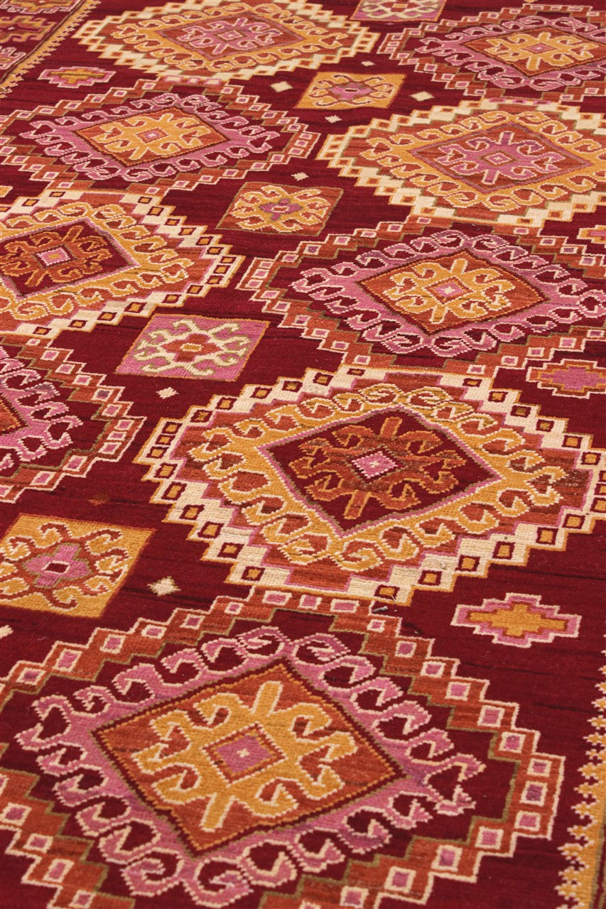 Tappeto Kazak Classico, Rosso, fatto a mano, 305x197cm