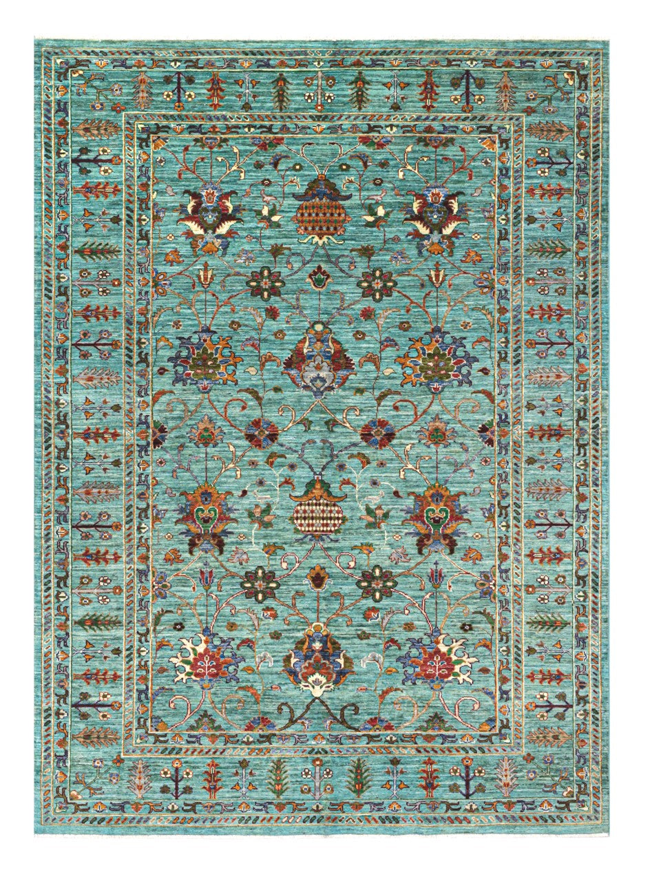 Handmade Ziegler Decorative Floral Rug, 240x173cm