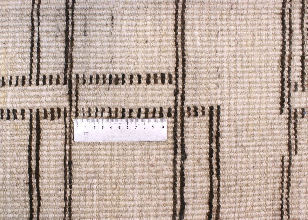 Modern design white Berber style carpet, handmade 381x288cm