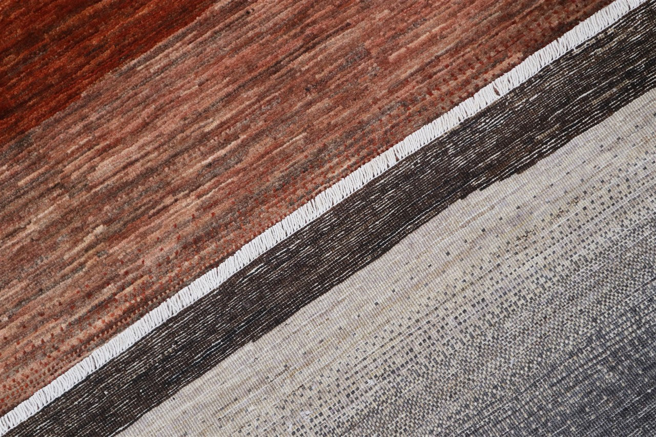 Modern design wool carpet, handmade, multi, 290x215cm