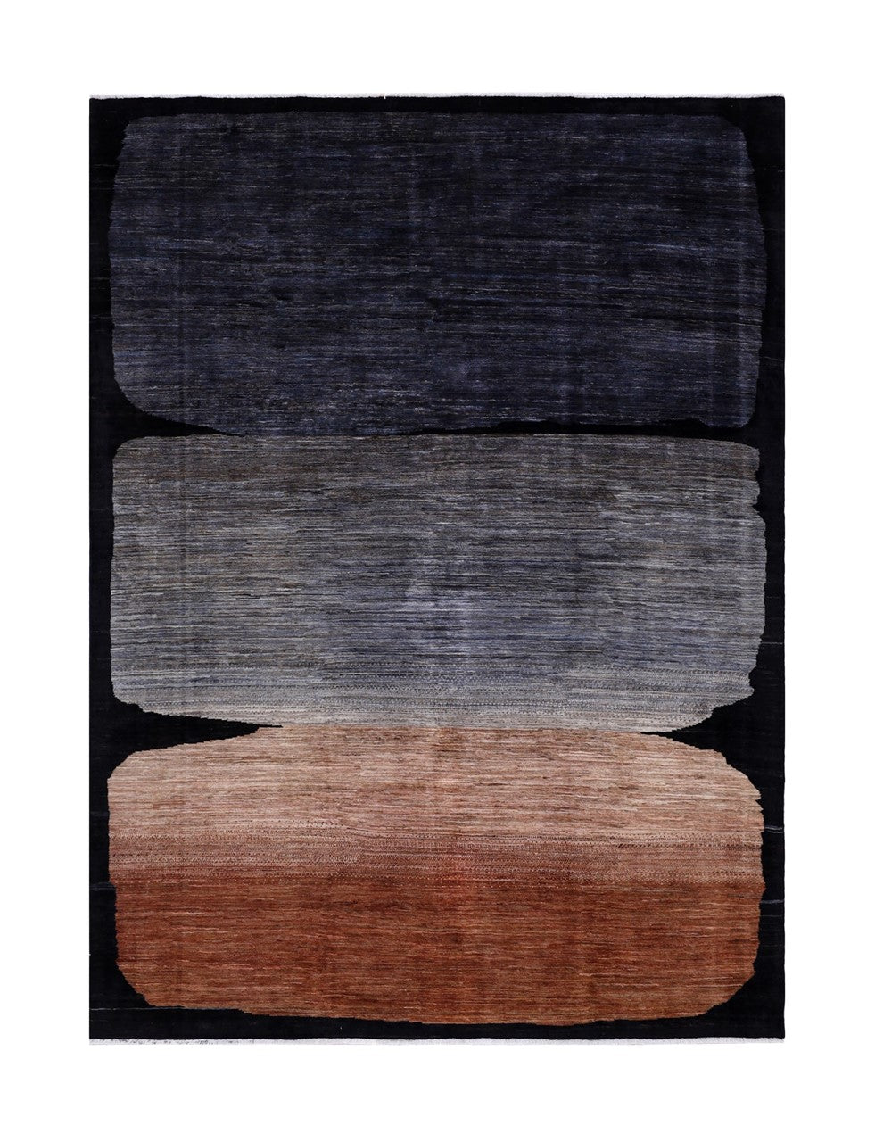 Modern design wool carpet, handmade, multi, 301x220cm