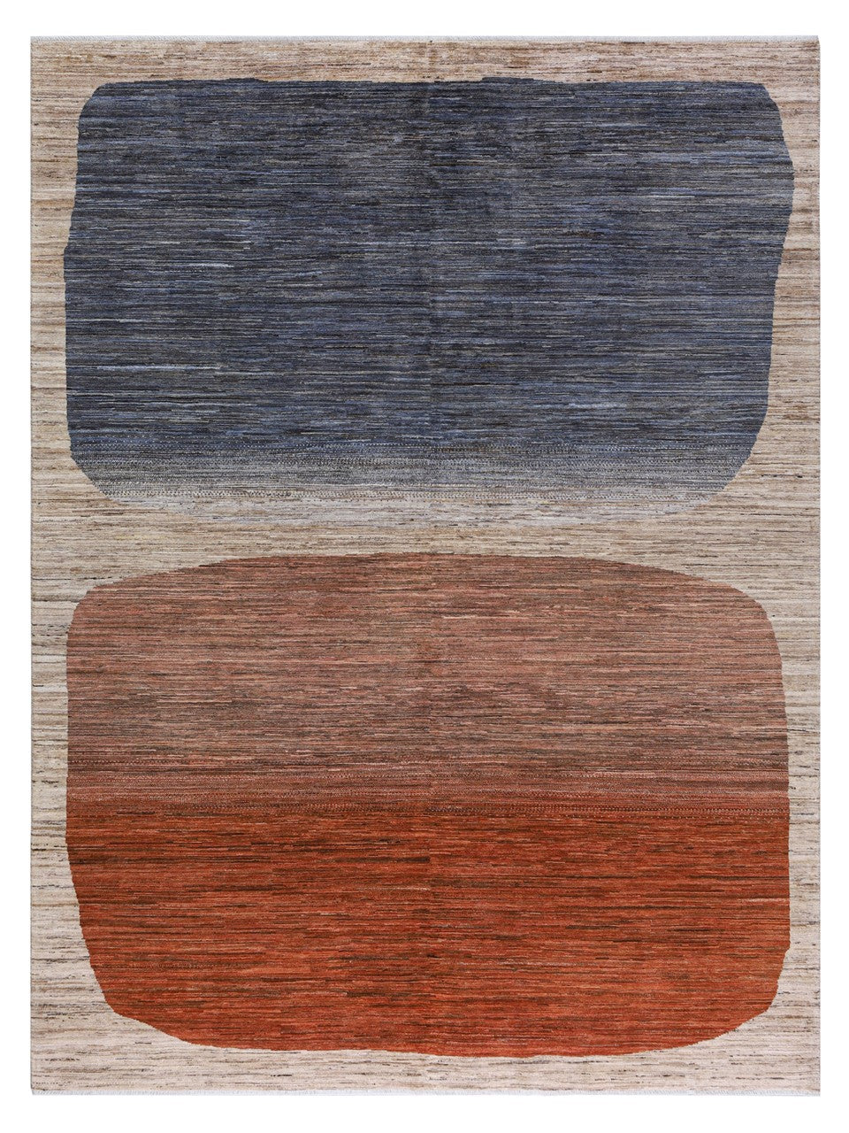 Modern design wool carpet, handmade, multi, 289x218cm