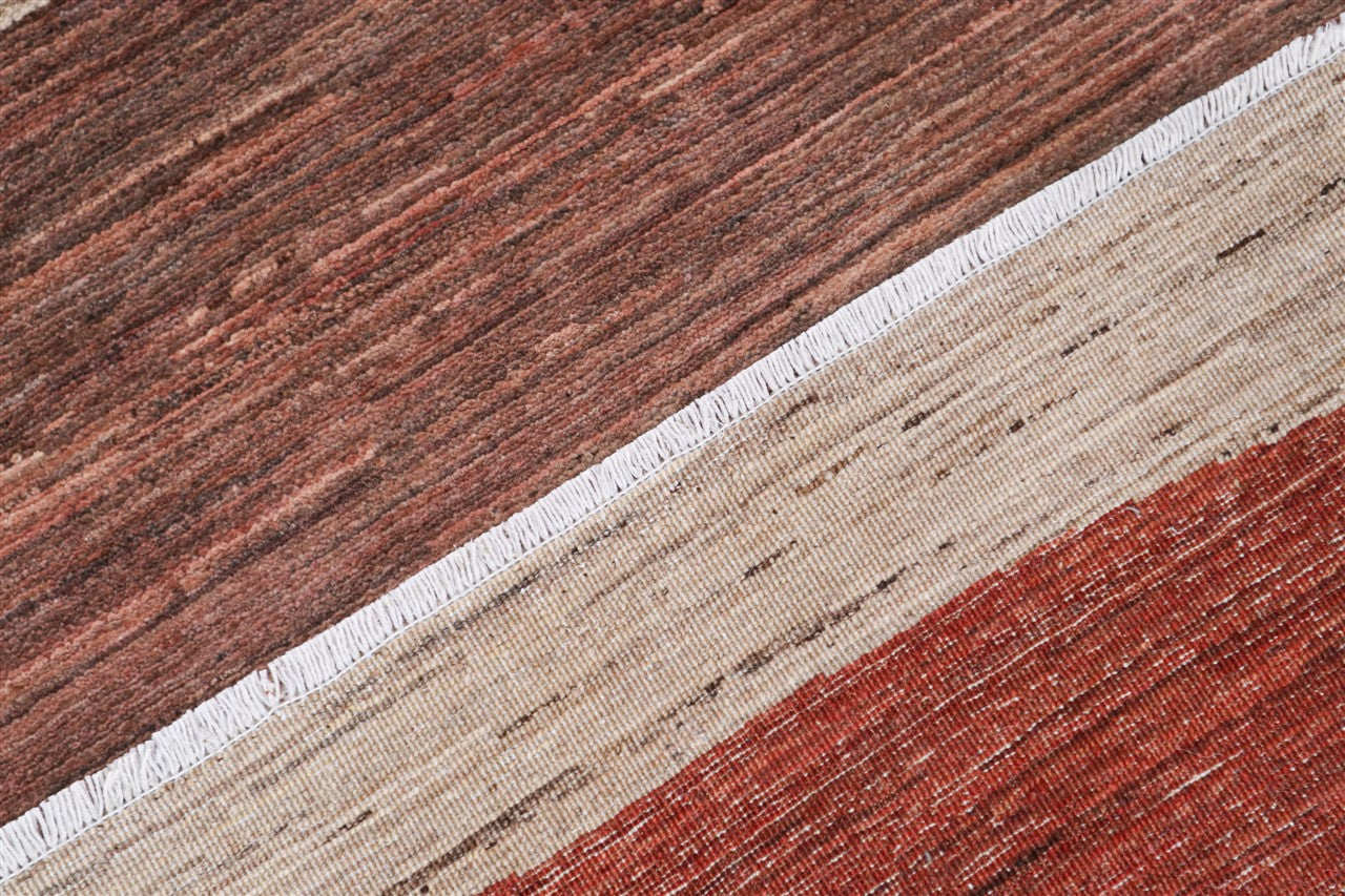 Modern design wool carpet, handmade, multi, 289x218cm