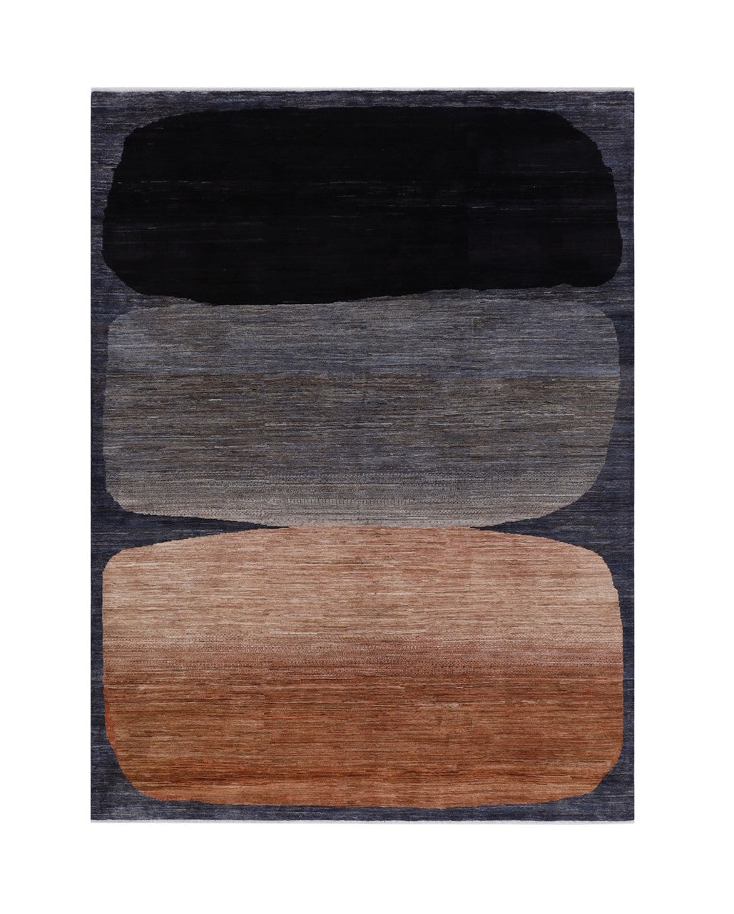 Modern design wool carpet, handmade, multi, 231x170cm
