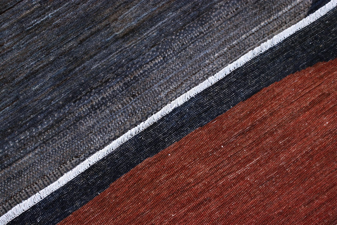 Modern design wool carpet, handmade, multi, 231x170cm