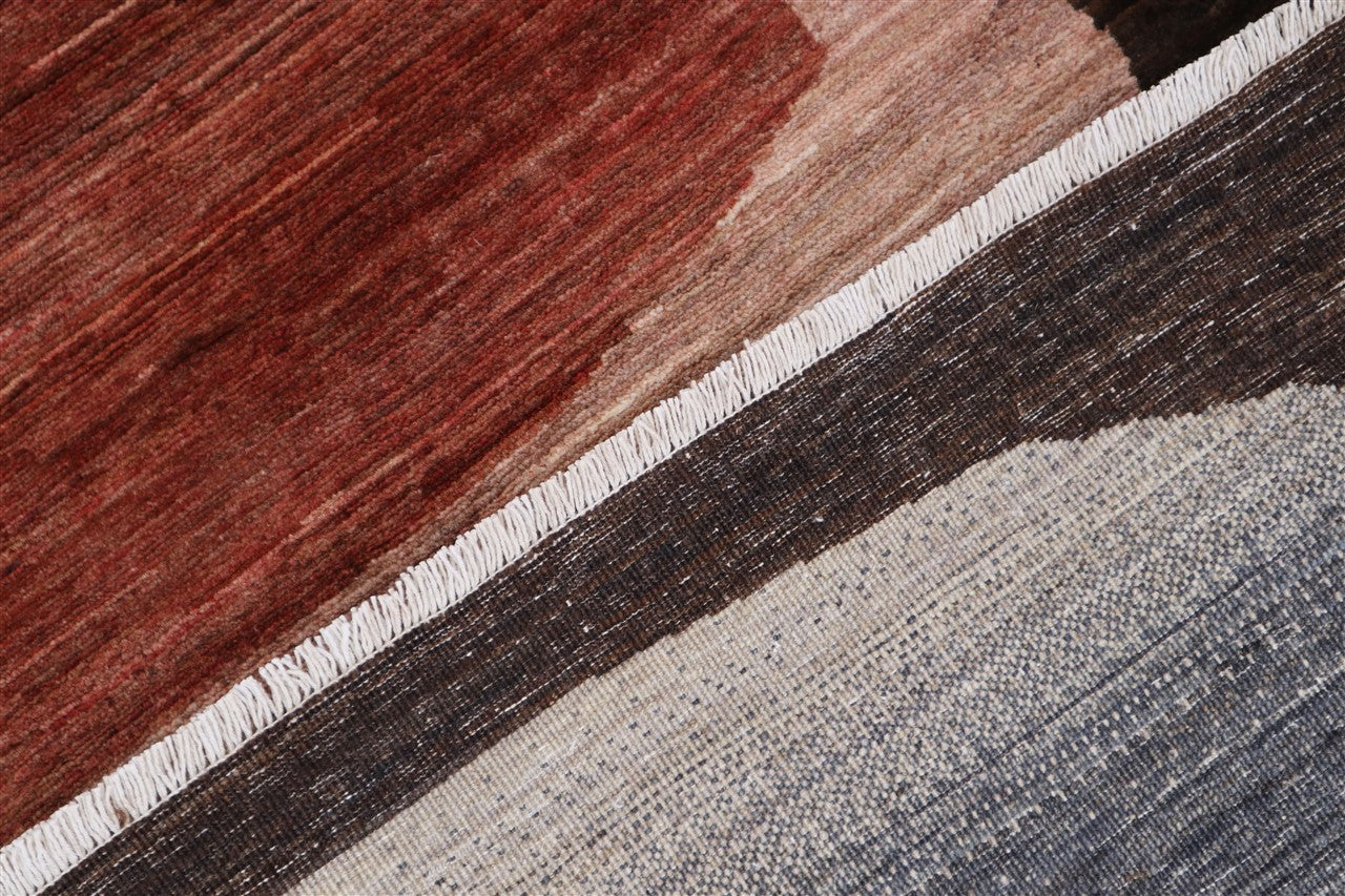 Modern design wool carpet, handmade, multi, 238x172cm