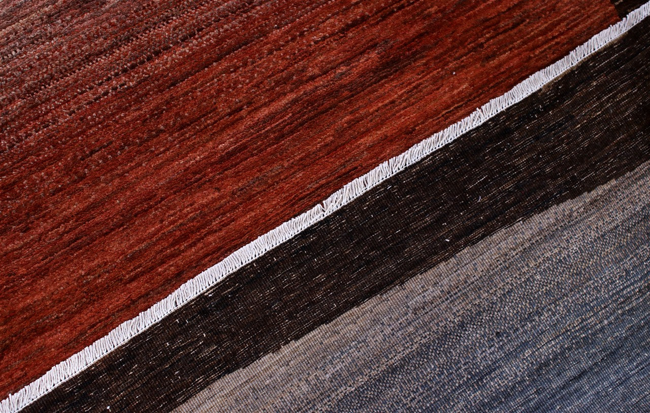 Modern design wool carpet, handmade, multi, 235x176cm