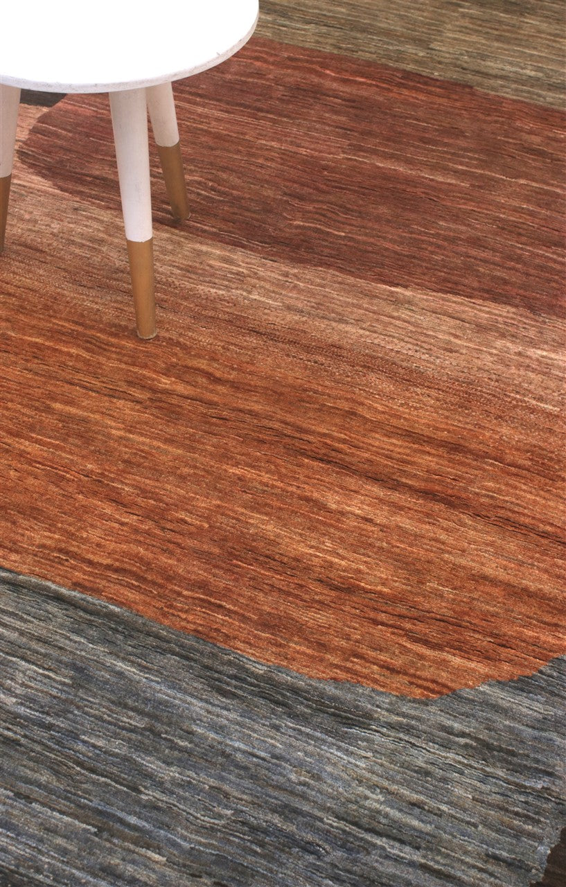 Modern design wool carpet, handmade, multi, 242x167cm