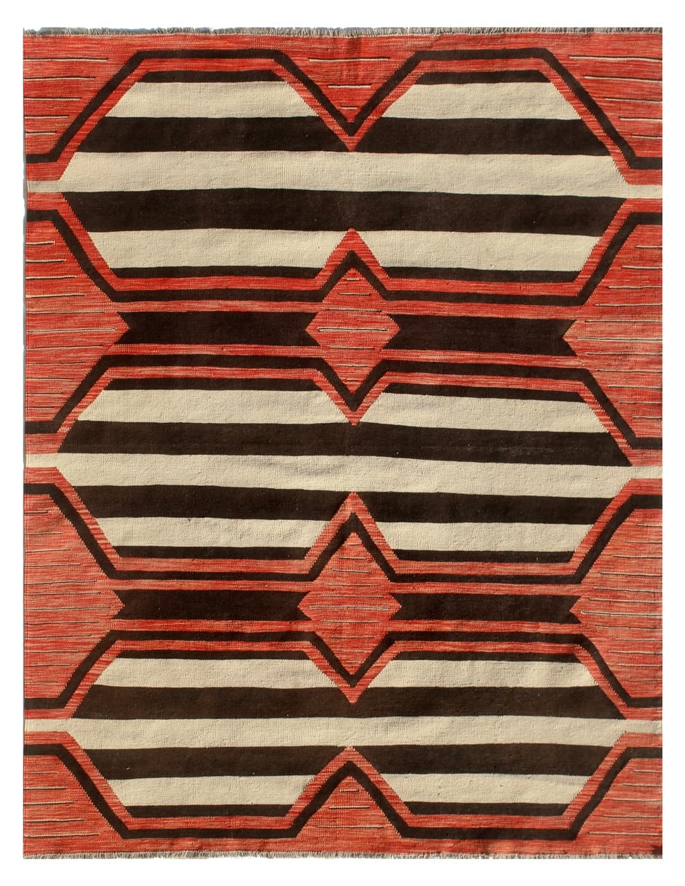 Modern wool Kilim carpet multi 244x178cm