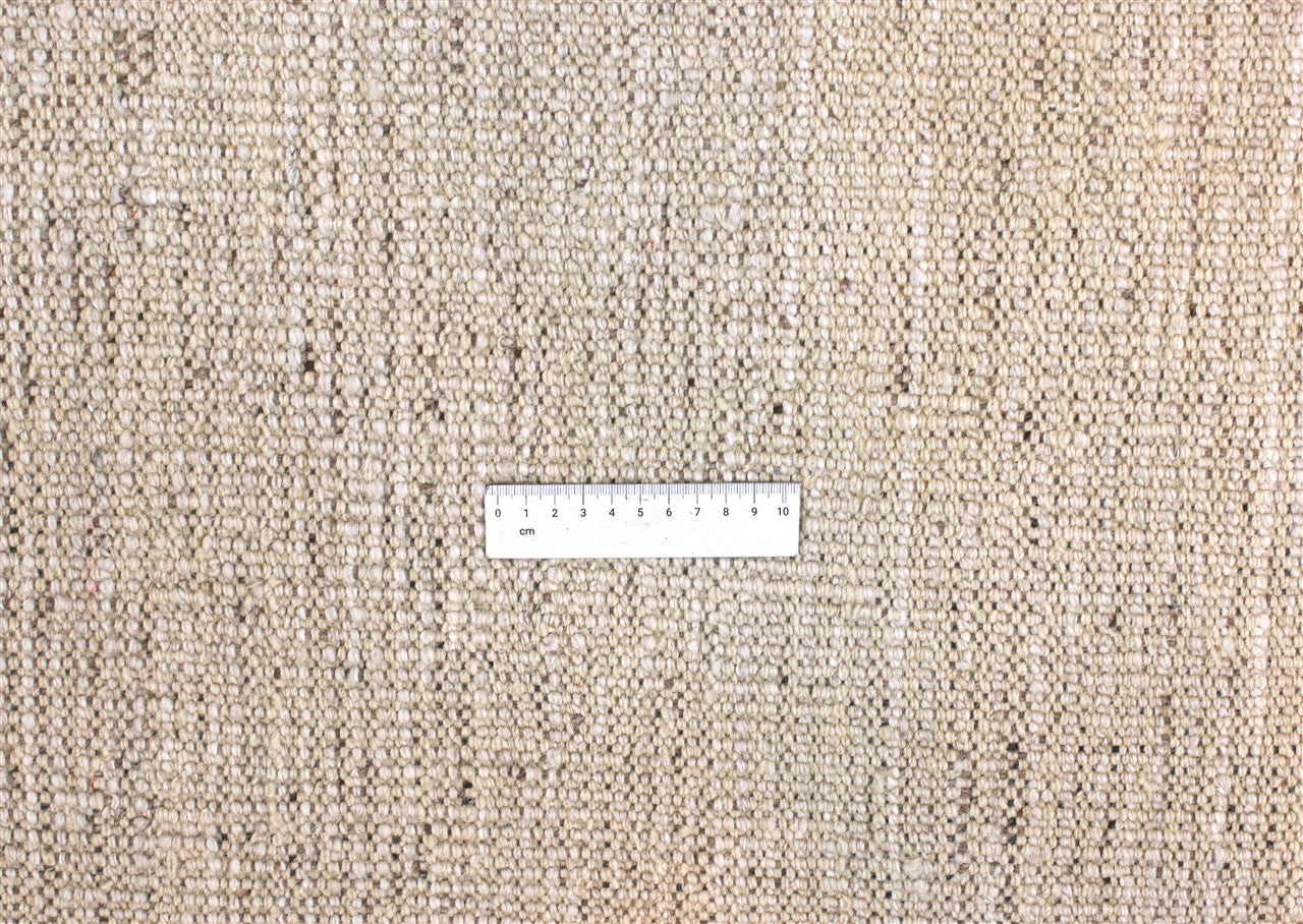 Modern design white Berber style carpet, handmade 293x212cm