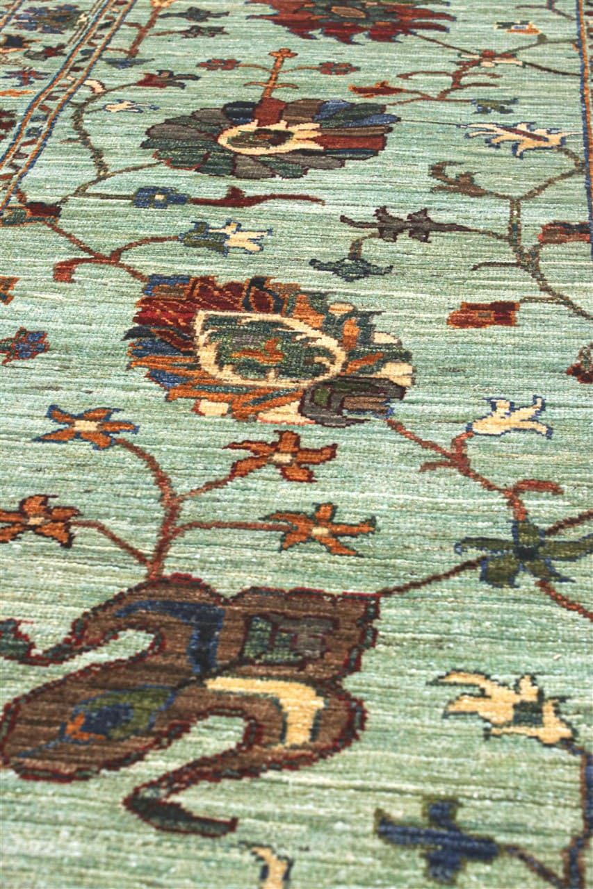 Tappeto Ziegler Decorativo floreale, fatto a mano 254x85cm