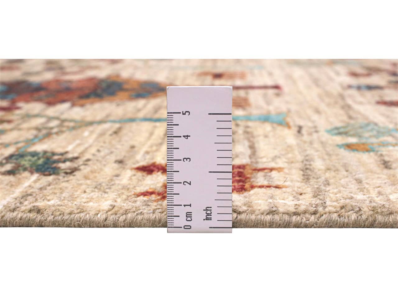 Tappeto Ziegler Decorativo floreale, fatto a mano 255x77cm