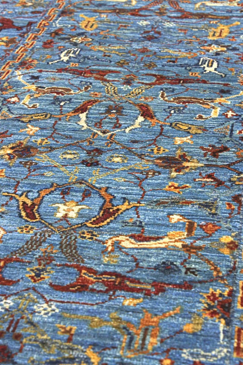 Handmade Ziegler Decorative Floral Rug, 297x77cm