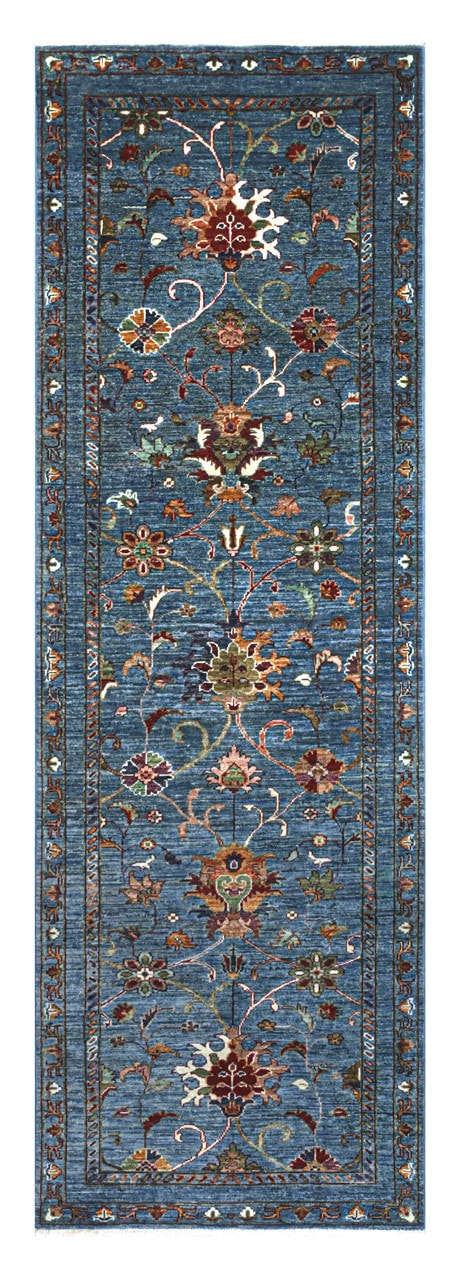 Handmade Ziegler Decorative Floral Rug, 252x84cm
