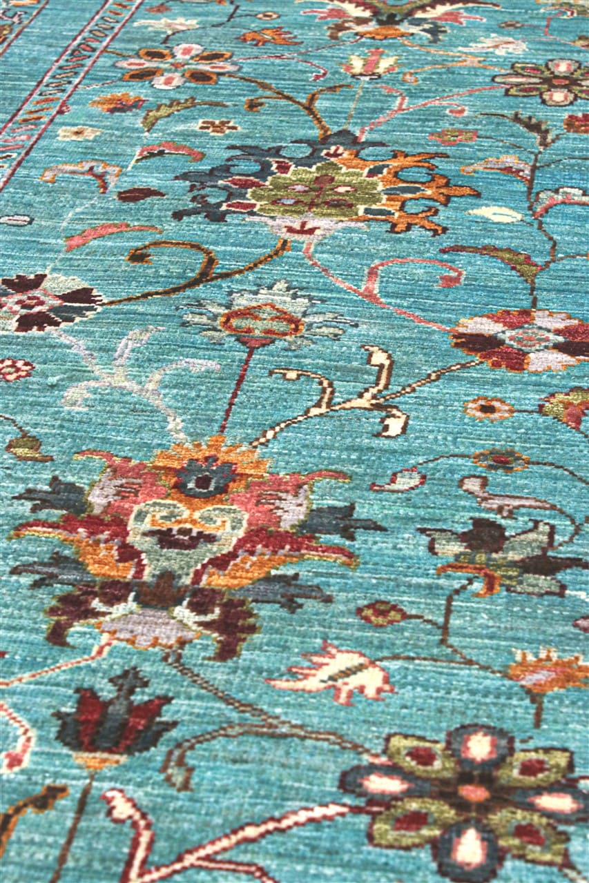 Tappeto Ziegler Decorativo floreale, fatto a mano 243x80cm