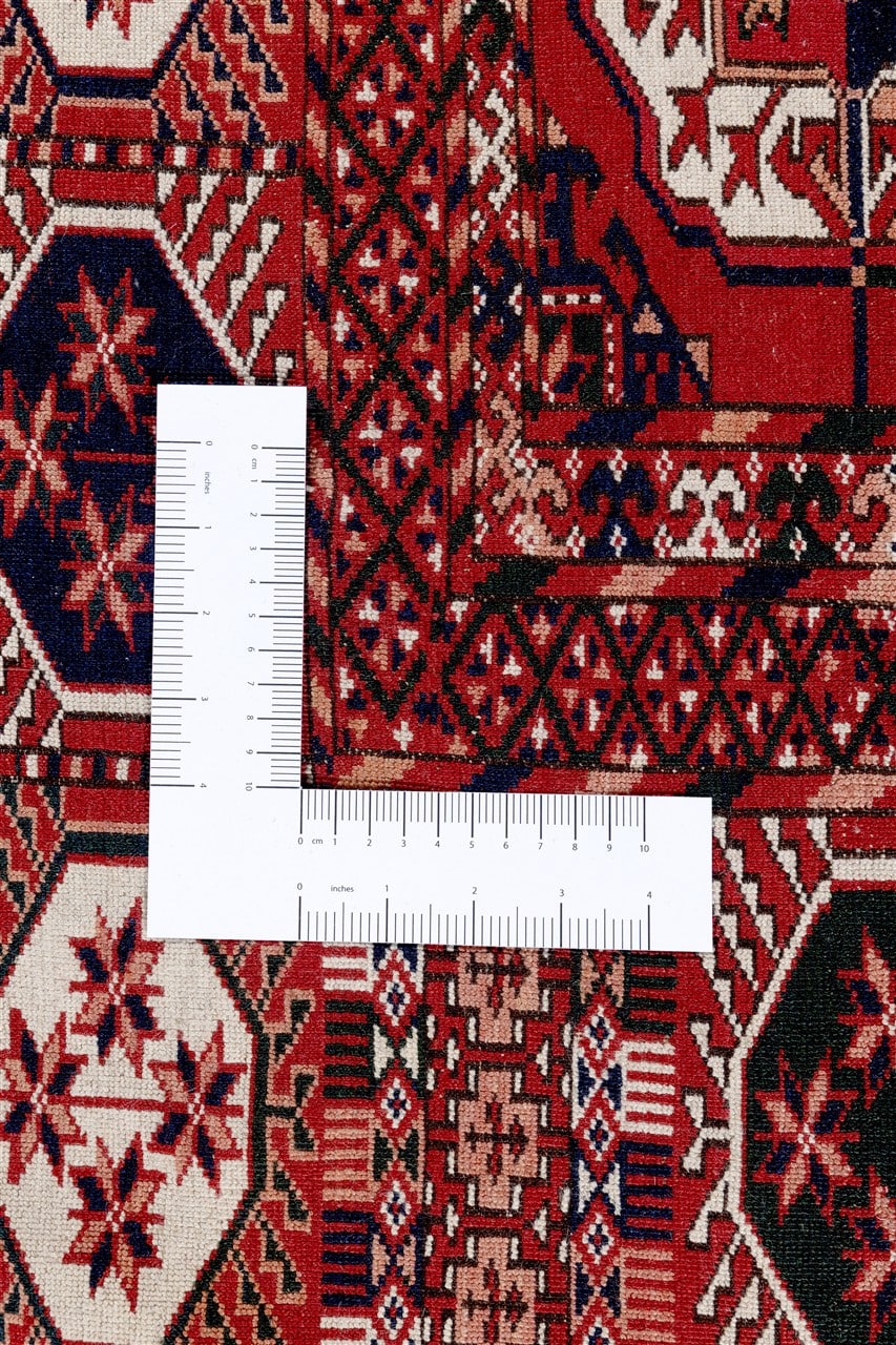 Tappeto Orientale Bouchara Antico: Autentico Tappeto Turcomanno 338x250cm