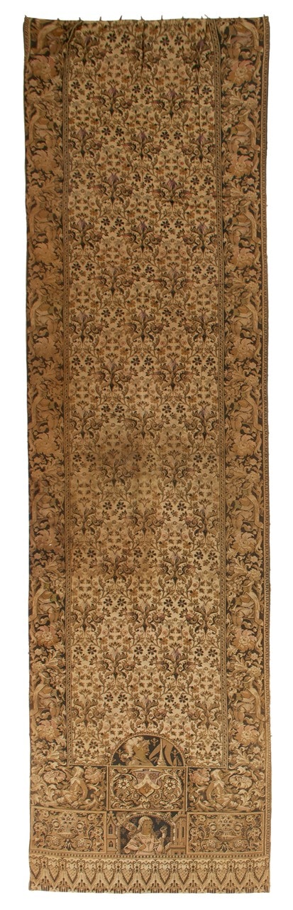 Authentic Antique French Rug 482x122cm