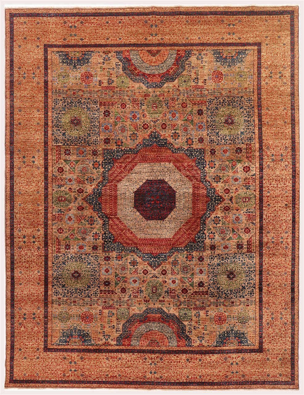 Tappeto Mamluk Moderno Multicolore, Fatto a mano, 357x271cm