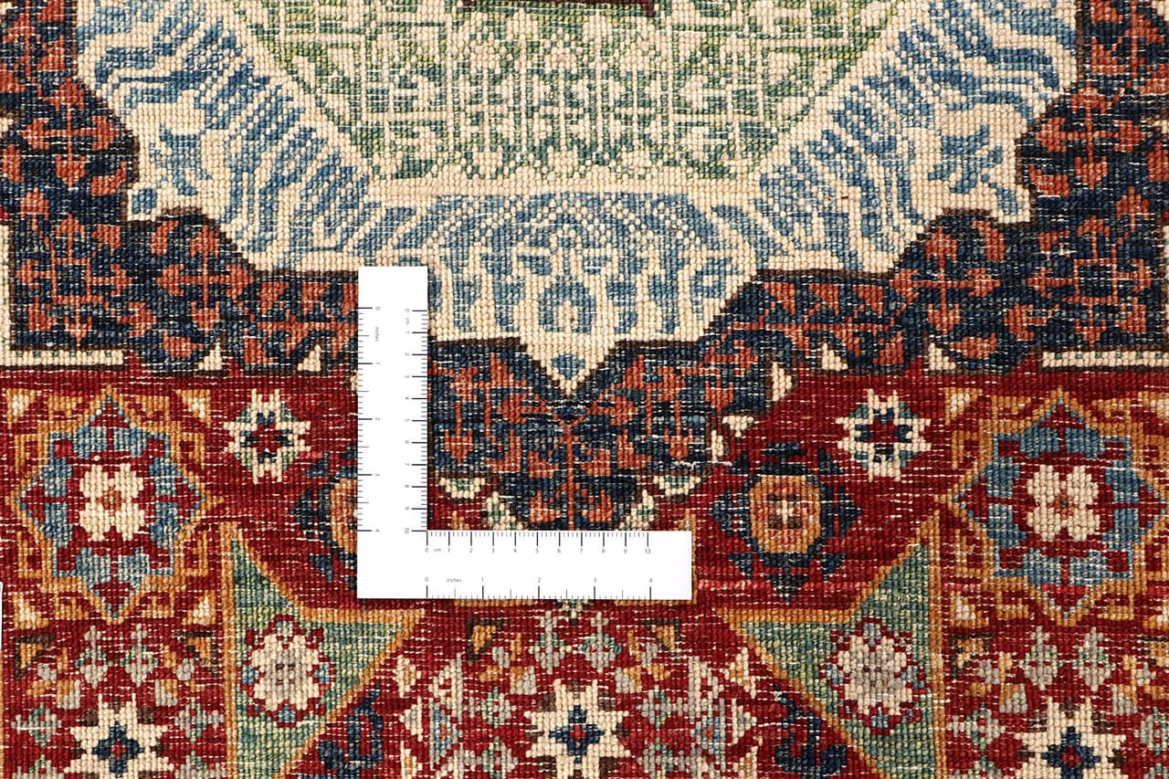 Tappeto Passatoia Mamluk Moderno Multicolore, Fatto a mano, 906x76cm