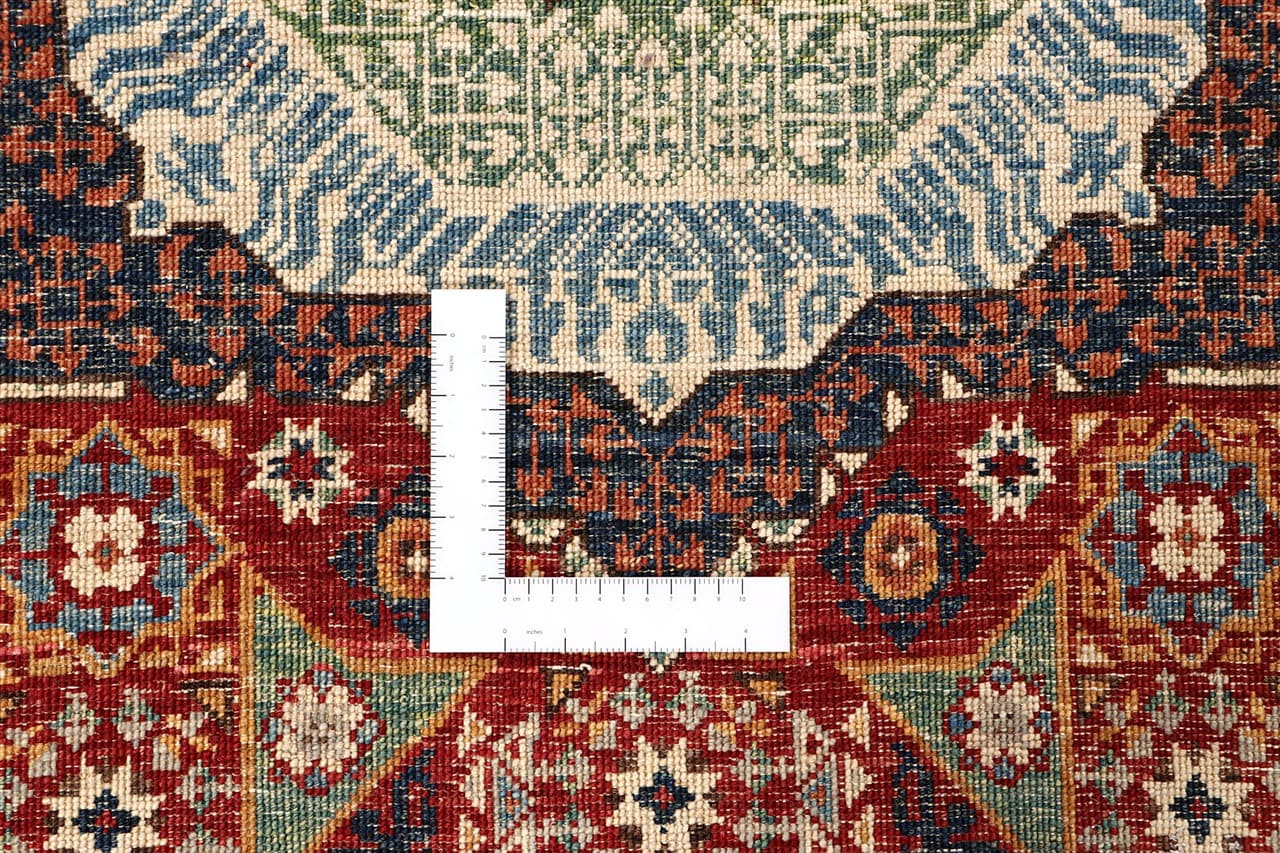 Tappeto Passatoia Mamluk Moderno Multicolore, Fatto a mano, 909x78cm