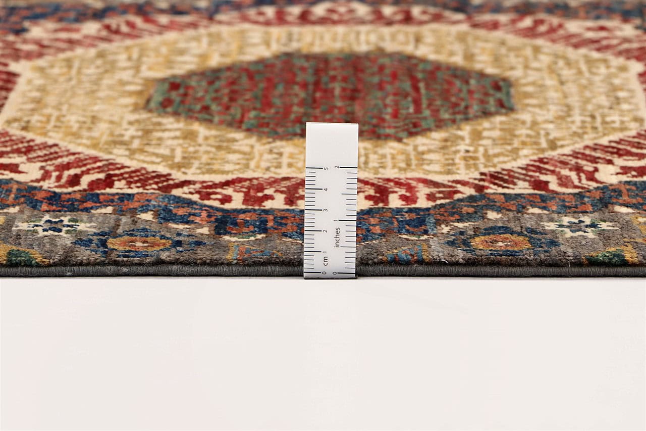 Tappeto Passatoia Mamluk Moderno Multicolore, Fatto a mano, 895x80cm