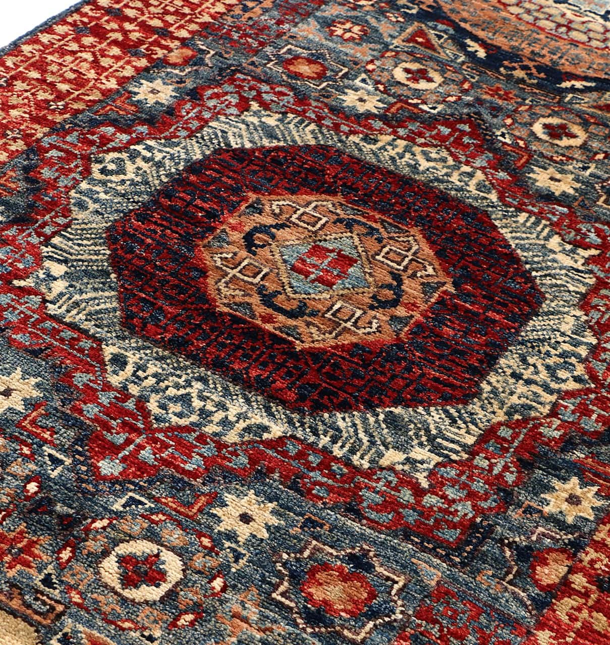 Tappeto Passatoia Mamluk Moderno Multicolore, Fatto a mano, 556x78cm