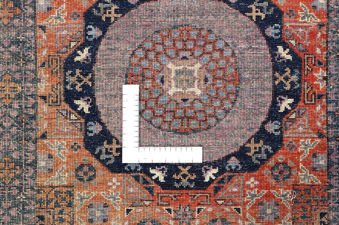 Tappeto Passatoia Mamluk Moderno Multicolore, Fatto a mano, 987x78cm