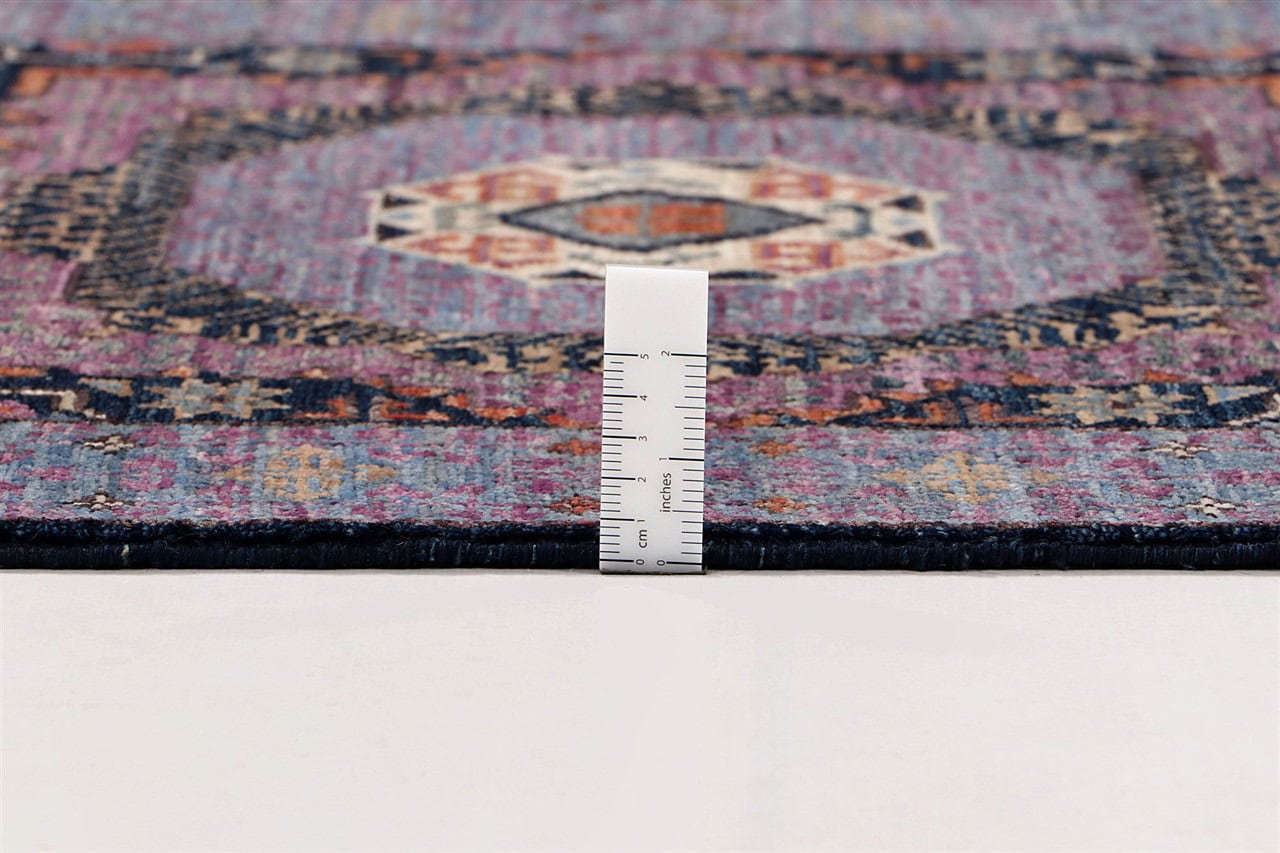 Tappeto Passatoia Mamluk Moderno Multicolore, Fatto a mano, 465x81cm