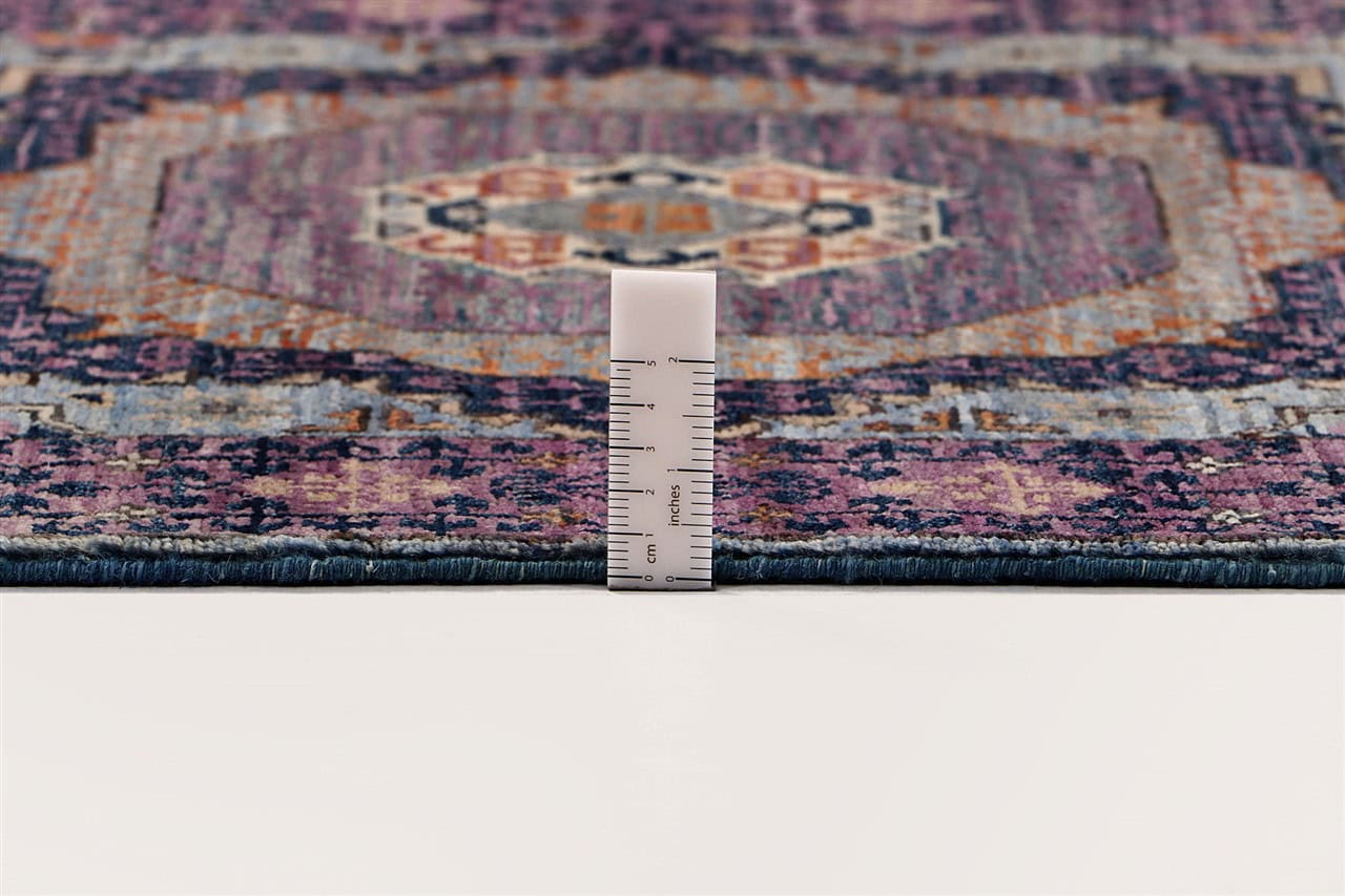 Tappeto Passatoia Mamluk Moderno Multicolore, Fatto a mano, 481x79cm