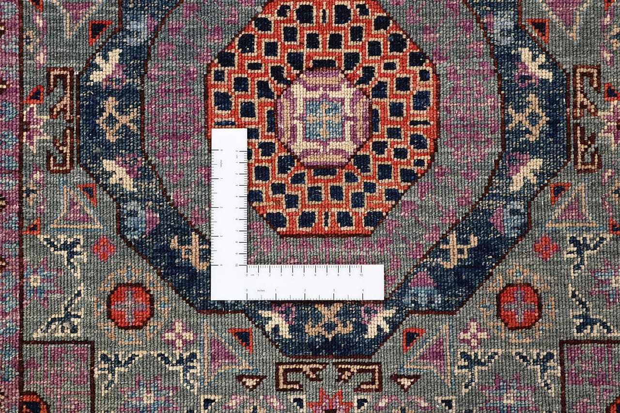 Tappeto Passatoia Mamluk Moderno Multicolore, Fatto a mano, 465x75cm