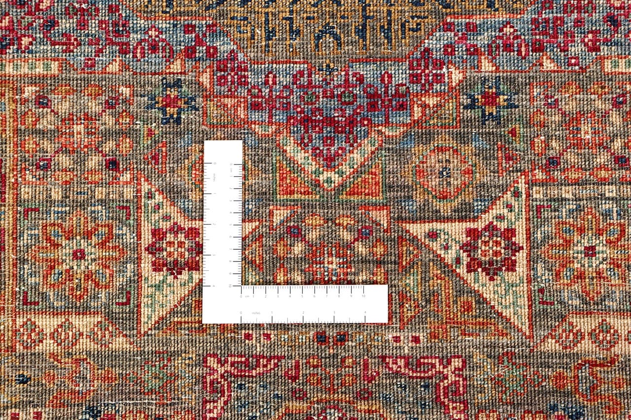 Tappeto Passatoia Mamluk Moderno Multicolore, Fatto a mano, 297x76cm