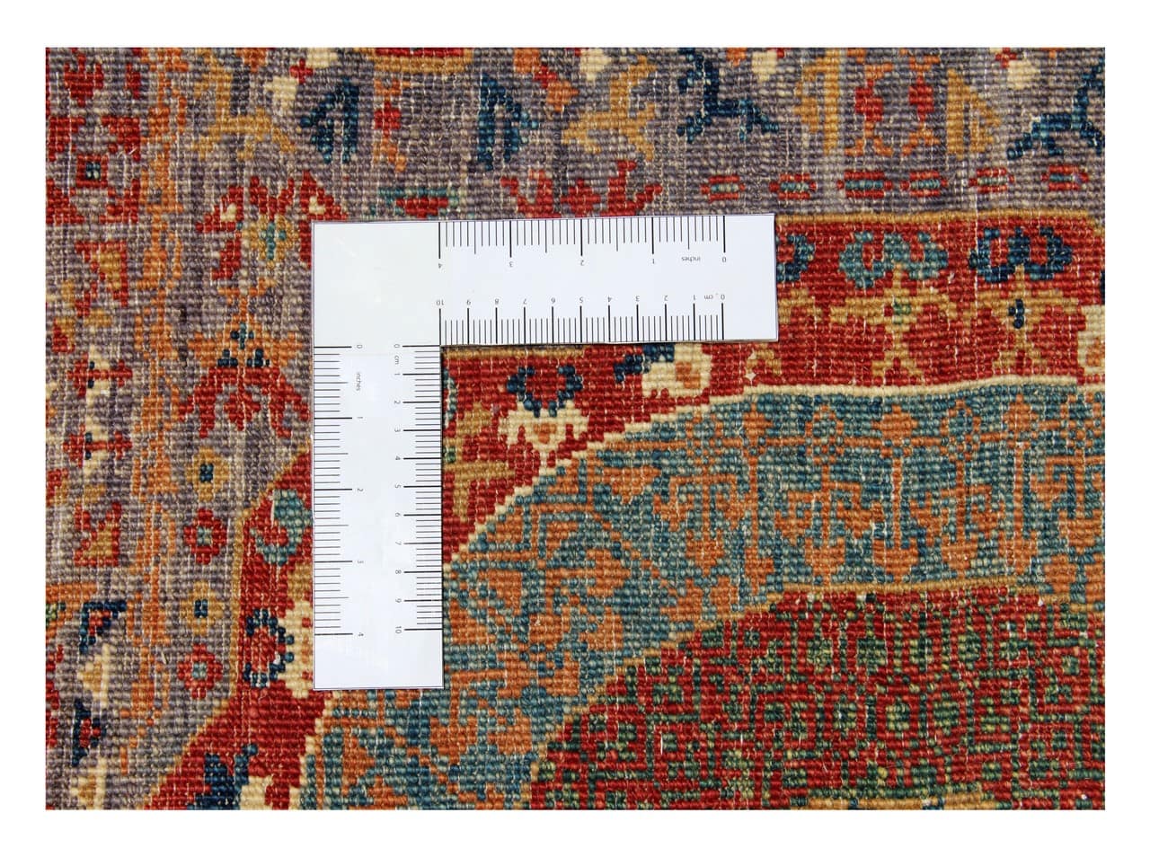 Tappeto Passatoia Mamluk Moderno Multicolore, Fatto a mano, 584x84cm