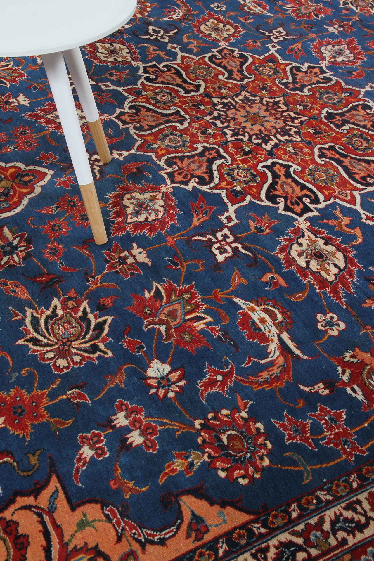 Tappeto Isfahan Antico Persiano Autentico | Annodato a Mano 350x260cm