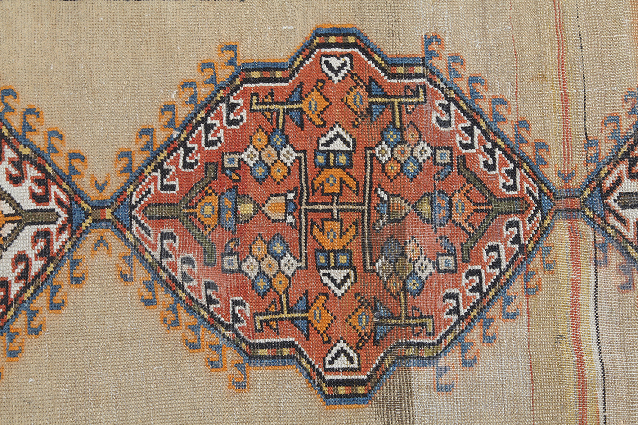 Authentic Antique Persian Malayer Rug | Hand-Knotted 460x95cm