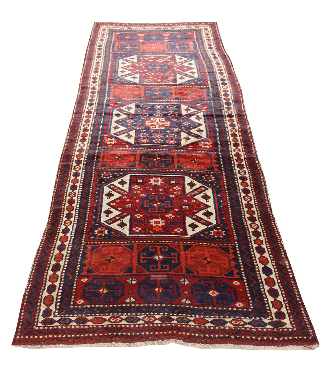 Tappeto Malayer Antico Persiano Autentico | Annodato a Mano 381x104cm