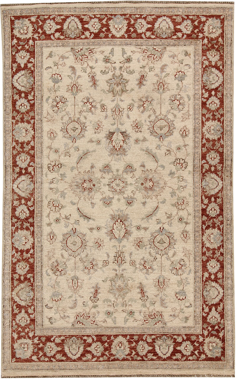Ziegler wool carpet, handmade, 182x116cm