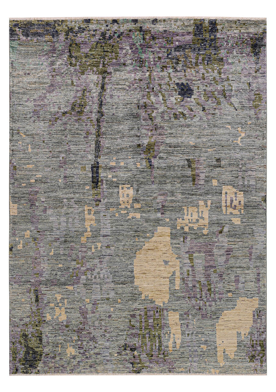 Handmade Modern Wool Rug, Abstract Design, 230x169cm