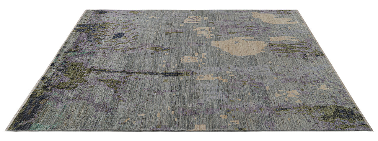 Handmade Modern Wool Rug, Abstract Design, 230x169cm