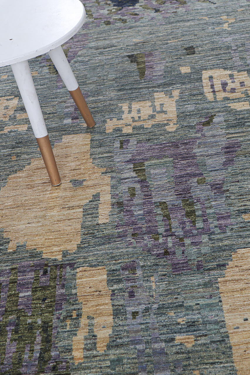 Handmade Modern Wool Rug, Abstract Design, 230x169cm