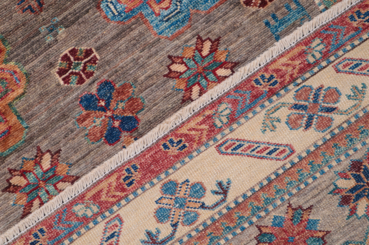 Handmade Premium Afghan Kazak Wool Rug, 162x98cm