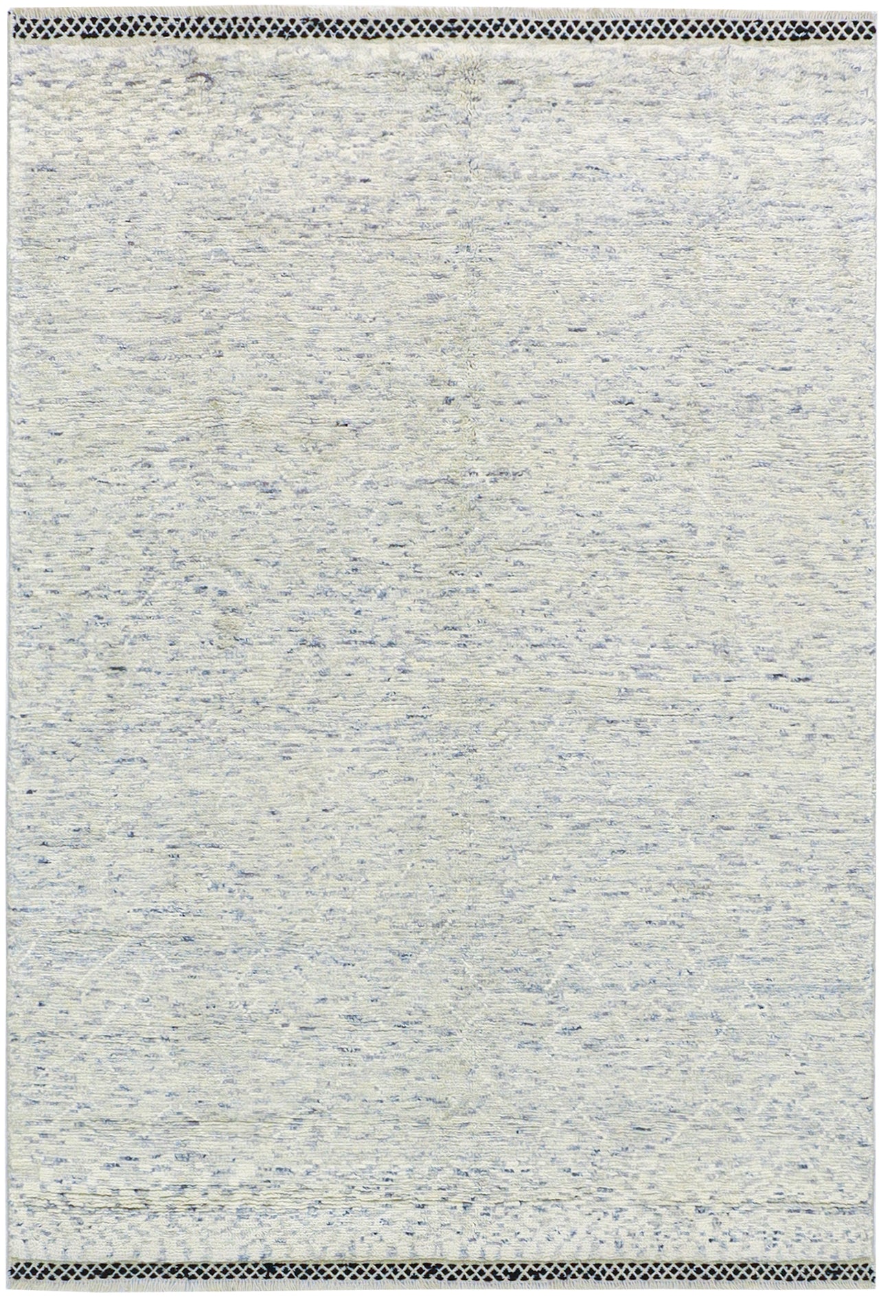 Tappeto design moderno grigio stile berbero, fatto a mano 207x141cm
