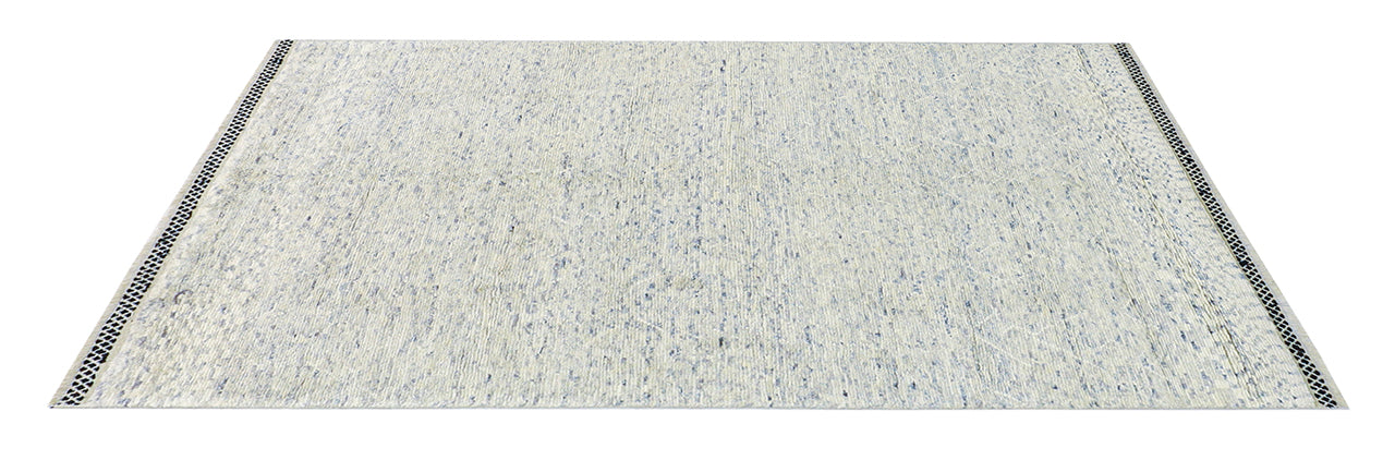 Tappeto design moderno grigio stile berbero, fatto a mano 207x141cm