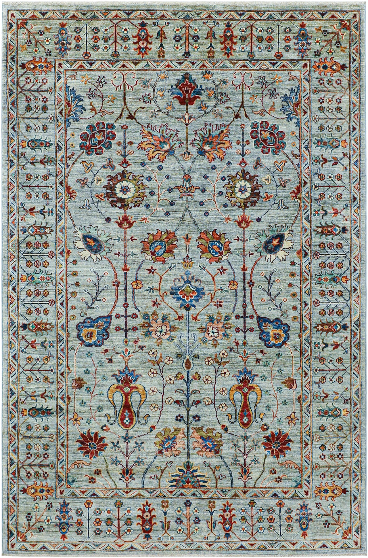 Handmade Ziegler Decorative Floral Rug, 275x175cm