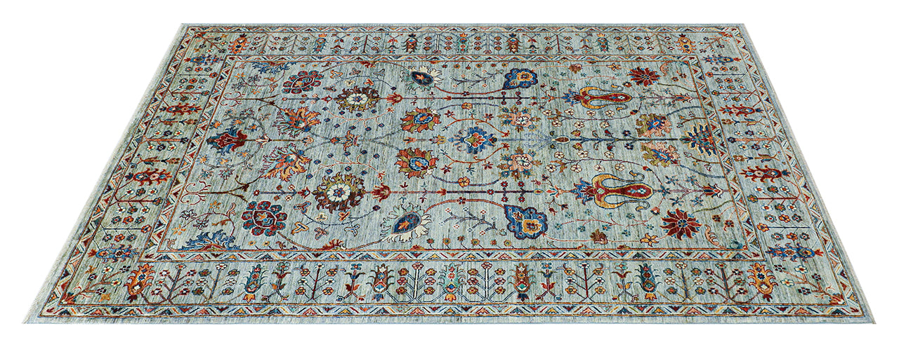 Handmade Ziegler Decorative Floral Rug, 275x175cm