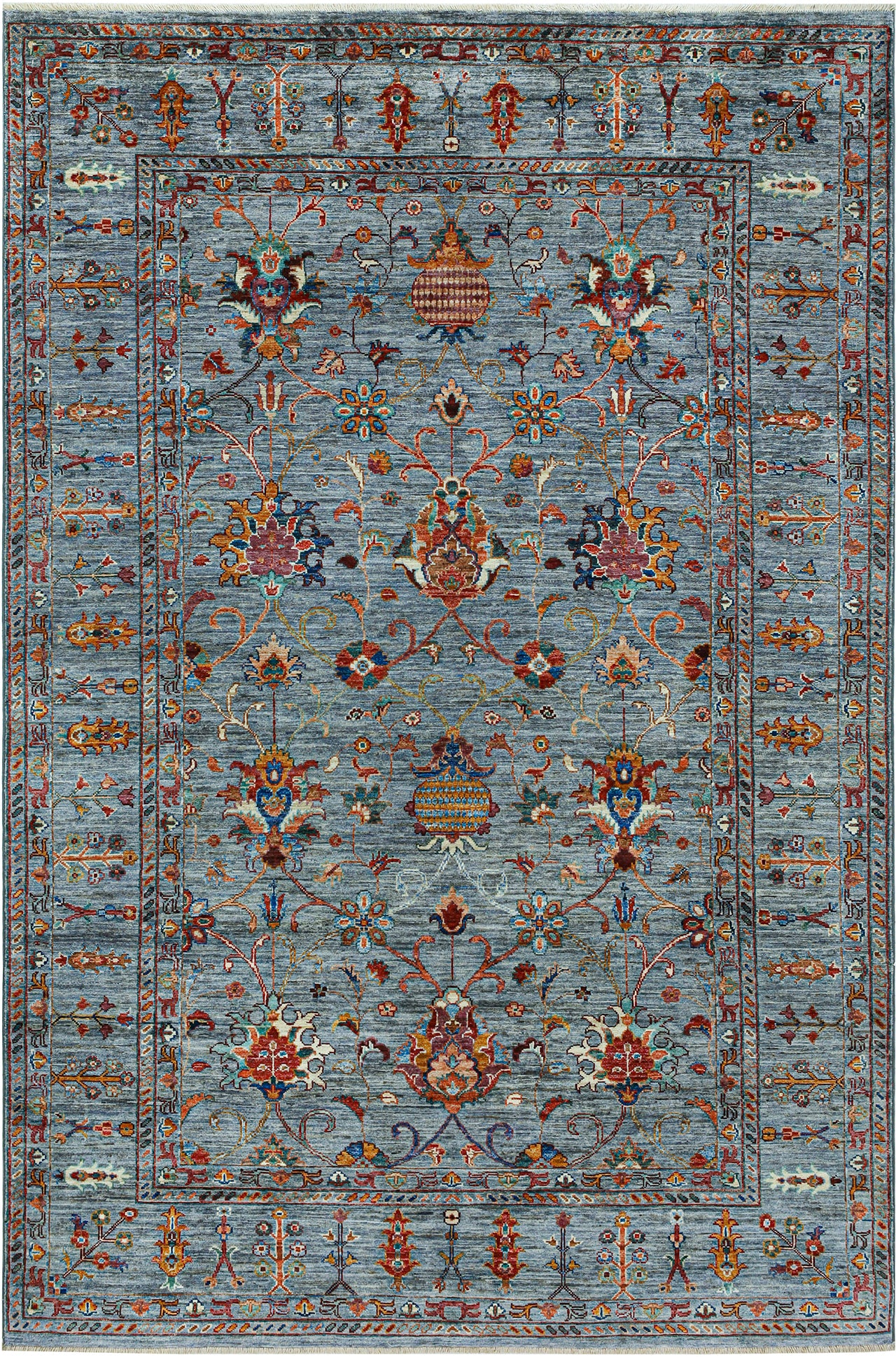 Handmade Ziegler Decorative Floral Rug, 255x174cm